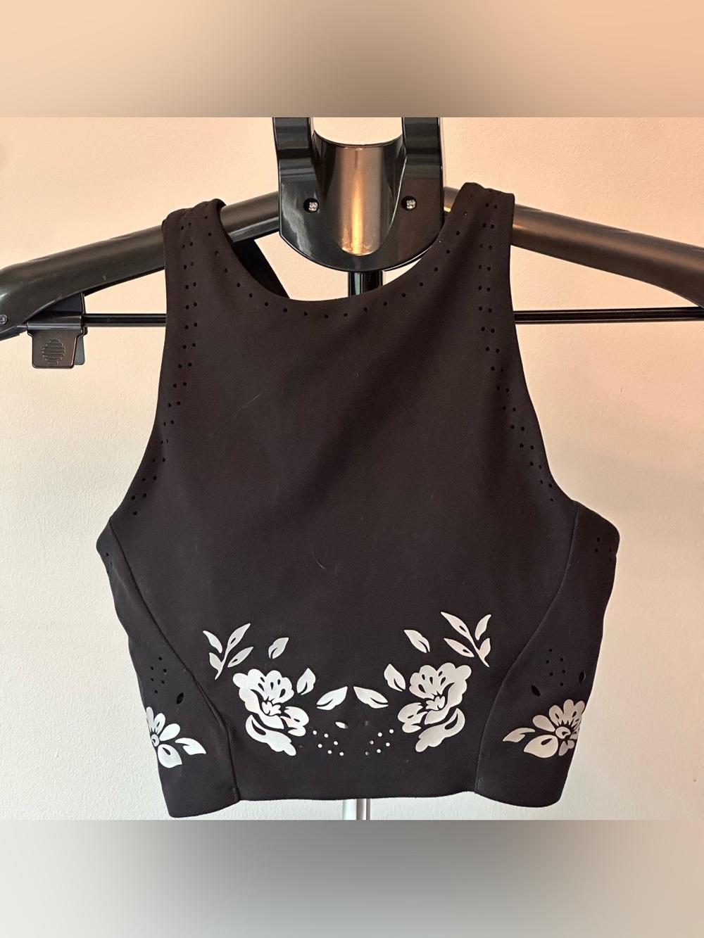 Athleta Conscious Eyelet Crop Tank Bra XXS A-C